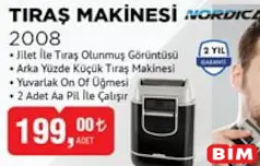 NORDİCA TIRAŞ MAKİNESİ 2008 NORDİCA TIRAŞ MAKİNESİ 2008